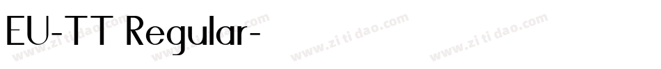 EU-TT Regular字体转换